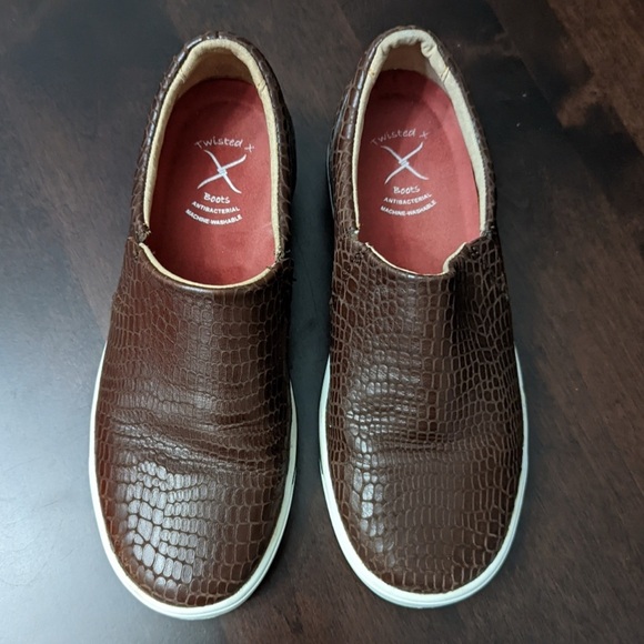Twisted X Leather Slip Ons 7M - Picture 2 of 4